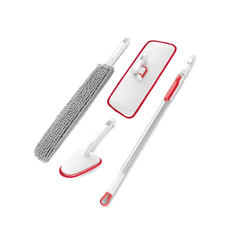 Xiaomi Mijia многофункциональный набор для чистки дивана ручной плоский Швабра тряпка щетка для чистки ванной комнаты домашний бытовой инструмент для чистки 3