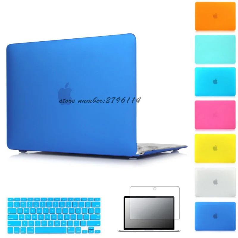 Чехол для ноутбука Apple MacBook Air Pro Retina 11 12 13 15 Матовый Жесткий чехол сумка с