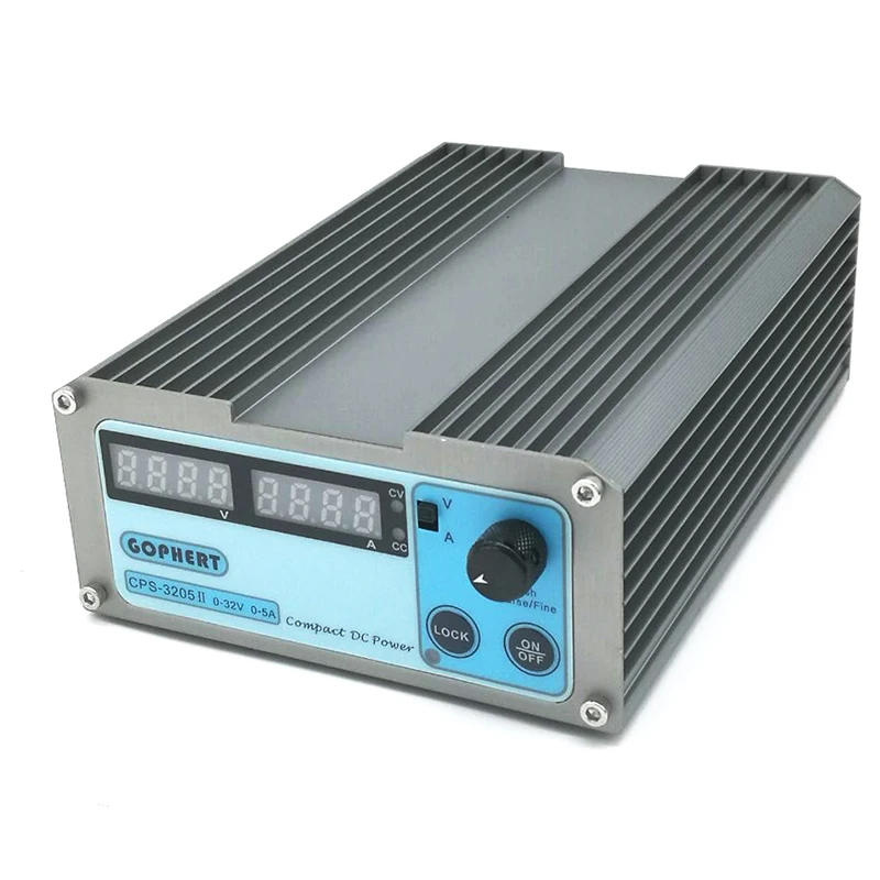 CPS-3205 160W(110Vac/220Vac) 0-32 V/0-5A, компактный цифровой Регулируемый источник питания постоянного тока CPS-3205 II+ банановый зажим