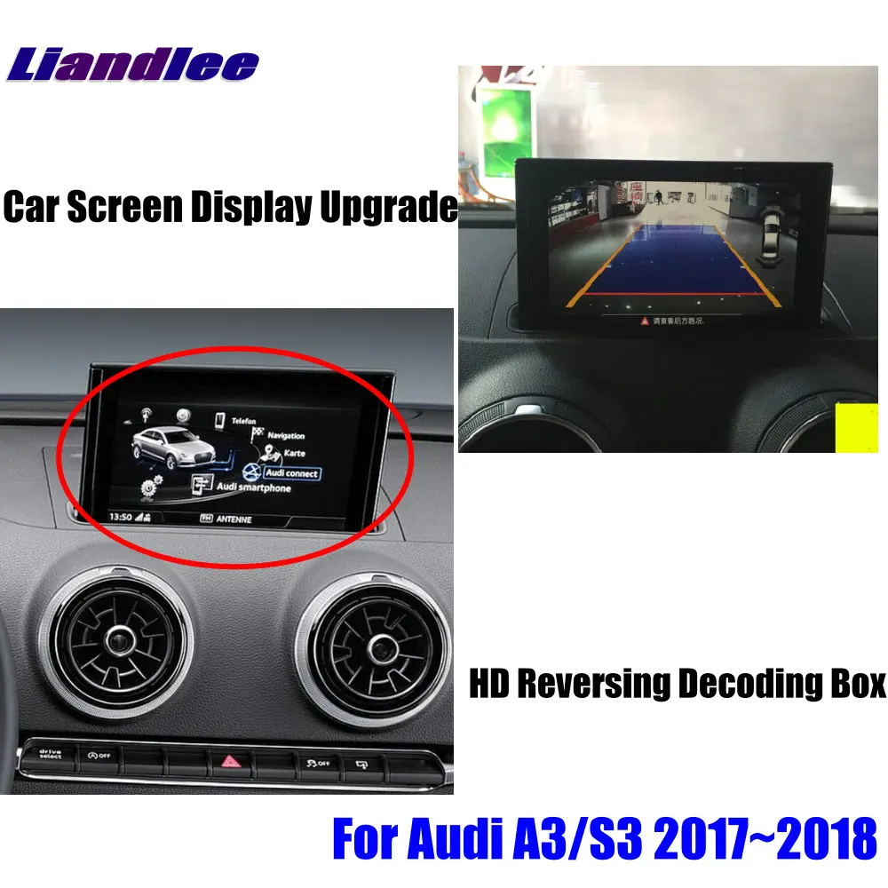 Liandlee для Audi A3/S3~ модуль декодера заднего вида камера парковки изображение автомобиля экран обновления дисплей обновление