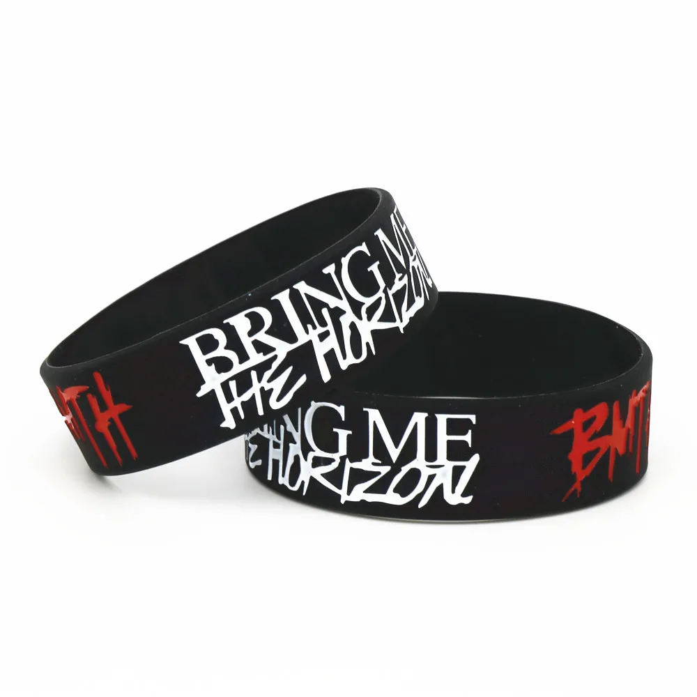 LUKENI, 1 шт., браслет BMTH Bring Me The Horizon, силиконовые браслеты и браслеты, металл смерти, рок музыка, силиконовый браслет, подарки для фанатов, SH211