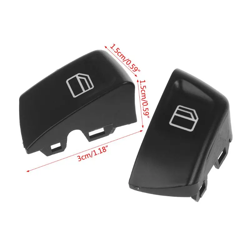 

1Pair Car Electric Window Control Power Switch Push Button Covers For Mercedes