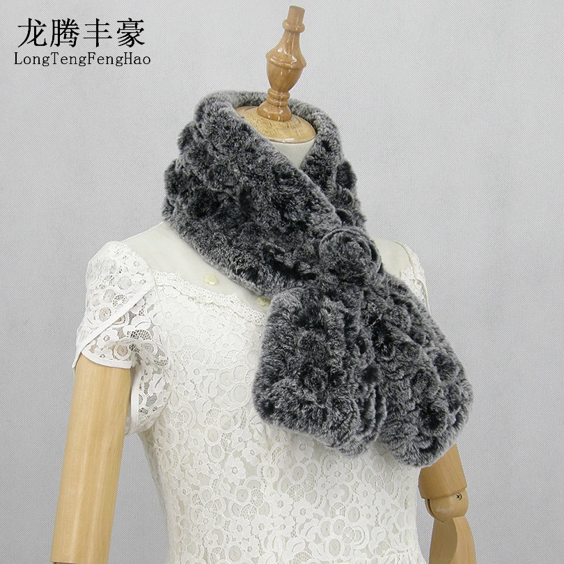 90 * каблук 14 см Женские туфли 100% настоящий мех кролика шарф 90X14cm из натурального