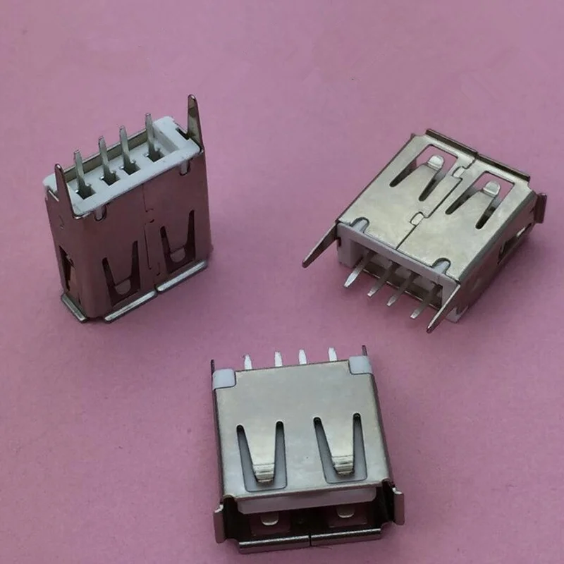 10 шт./лот горячая распродажа USB 2 0 4 контакта 13 7 мм гнездовой разъем типа A полоса