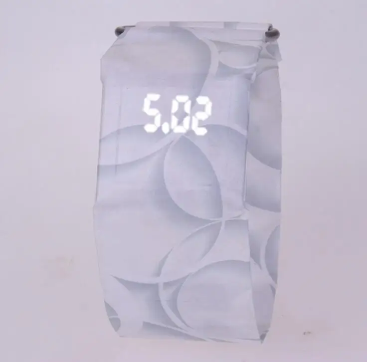 paper watch 009 Новые модные креативные бумажные светодиодные цифровые часы мужские часы водонепроницаемые электронные часы мужские цифровые часы reloj hombre - Цвет: paper watch 009