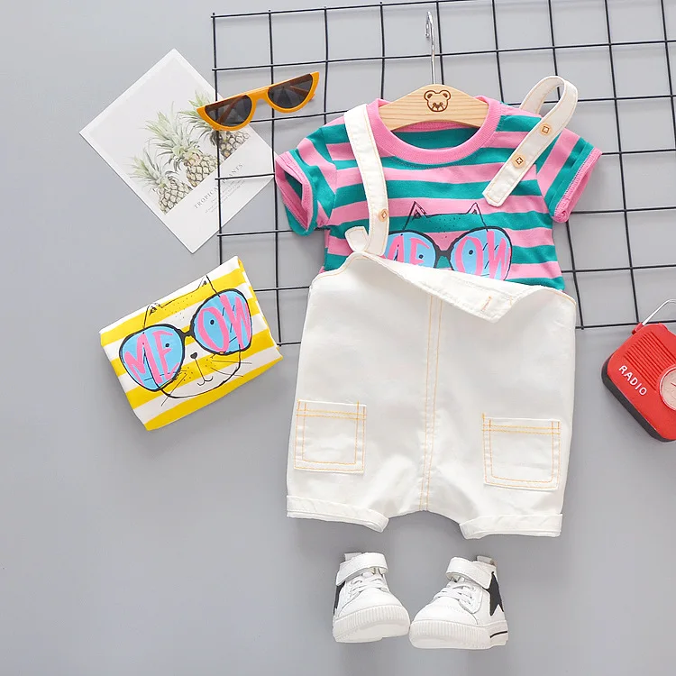 Brand Cotton Baby Sets Leisure Sports Boy T-shirt + Shorts Toddler Clothing Clothes |