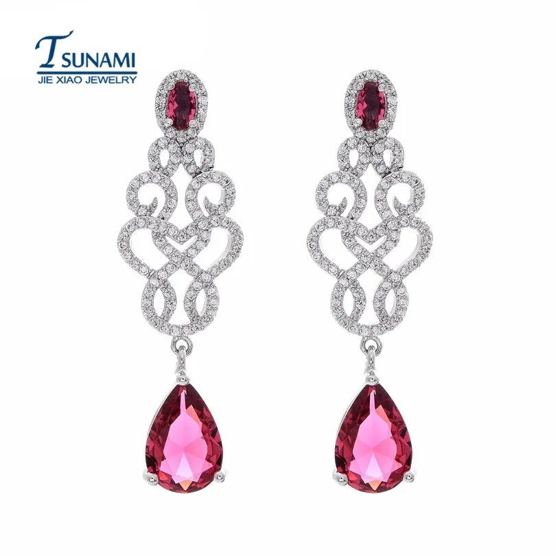 Известный бренд микро Капли серьги с кубическим цирконием новое модное