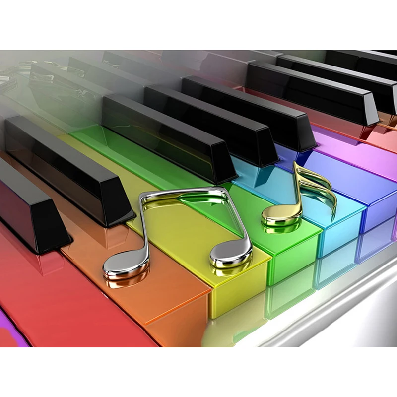

Fuyun 5D Diamond Painting Piano Notes Full Round Diamond mosaic Sale Picture Rhinestone Diamond Embroidery Cartoon