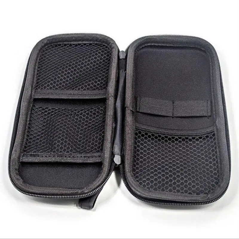 Simple Black Earphone Bags Portable Box Carrying Bag Case Zipper Earbuds Headset Headphone Storage Cover | Электроника