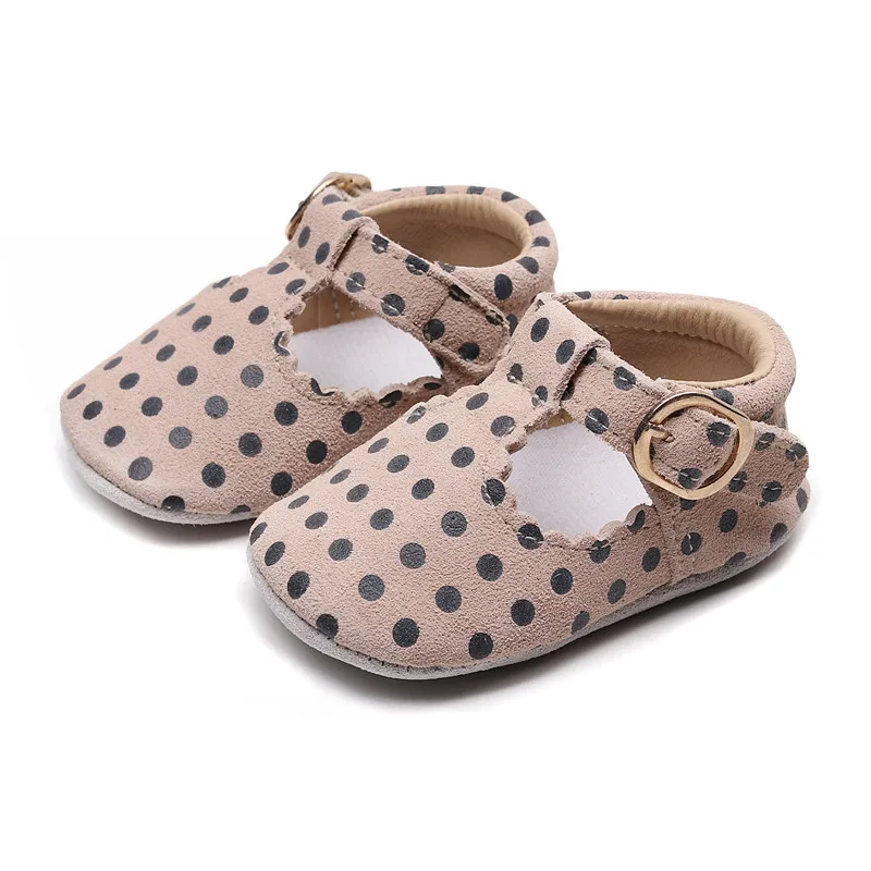 Khaki Baby Shoes Leopard Genuine Leather T-bar Mary jane Infants Toddler baby Princess Ballet Shoes Newborn Crib shoes soft sole - Цвет: Khaki