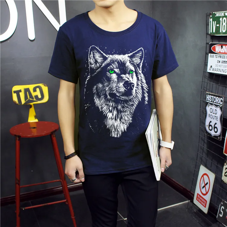 _ Хлопковая 3d футболка для мужчин 2016 летняя новая поставка 3D забавная Мужская с