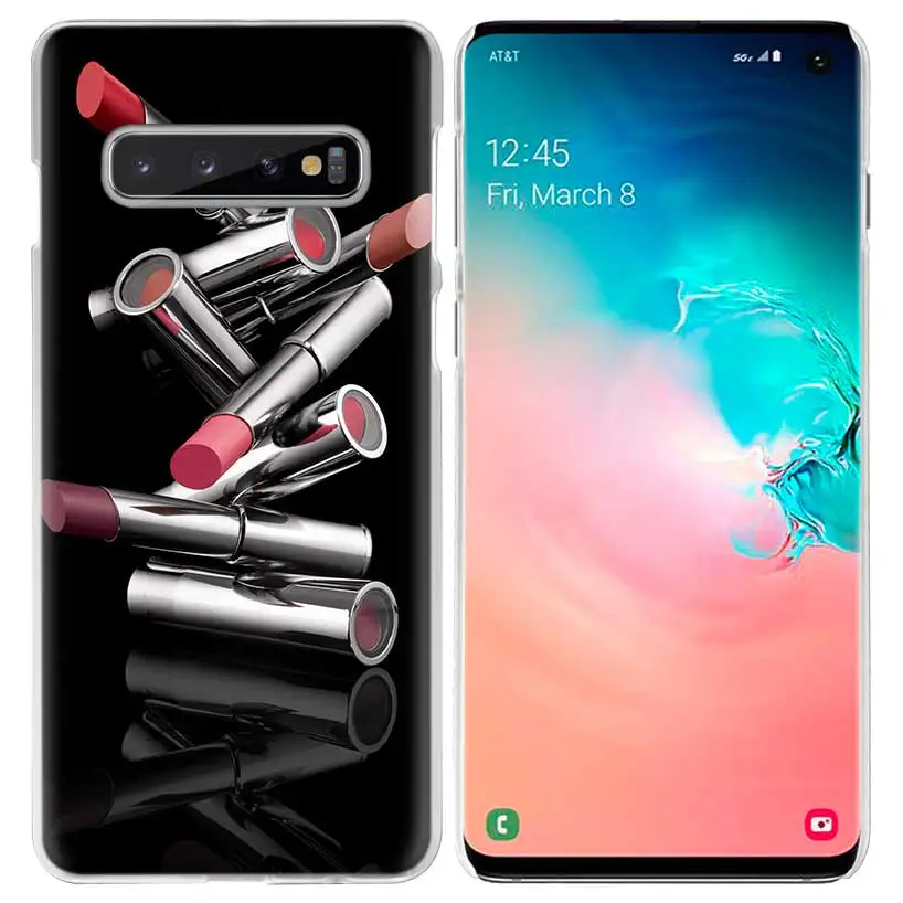 01 Макияж помада для любимых чехол для samsung Galaxy S10 5G S10e S9 S8 M30 M20 M10 J4 J6 плюс J8 Примечание 8 9 Ясно Жесткий чехол телефона - Цвет: 01