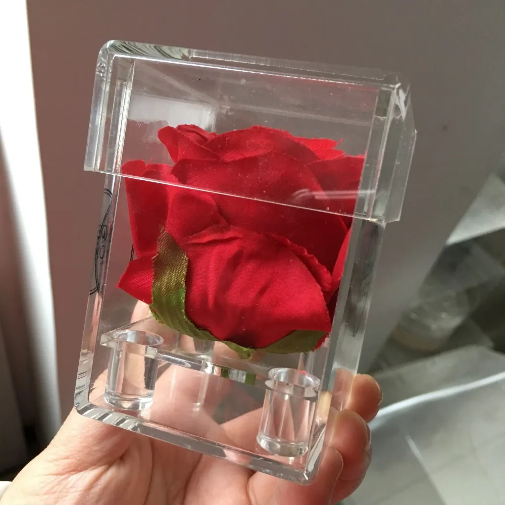 Одна рамка акриловая Цветочная коробка маленькая Роза коробки подарок на день