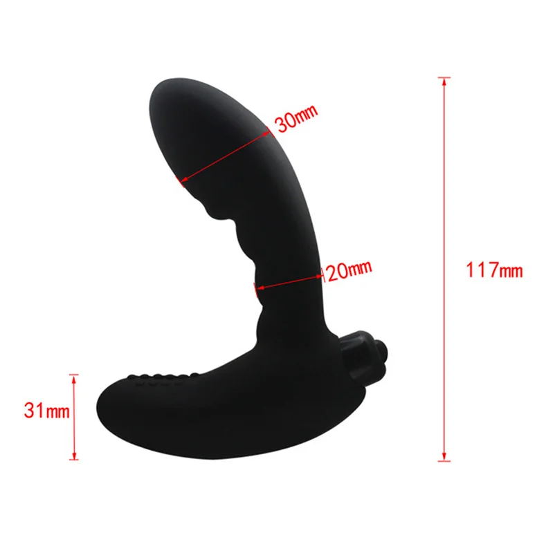 Qise Silicone Anal Vibrator Waterproof Vibrating Male Prostate Massager Butt Plug P-spot cockring Sex Toys Clitoris Stimulation |