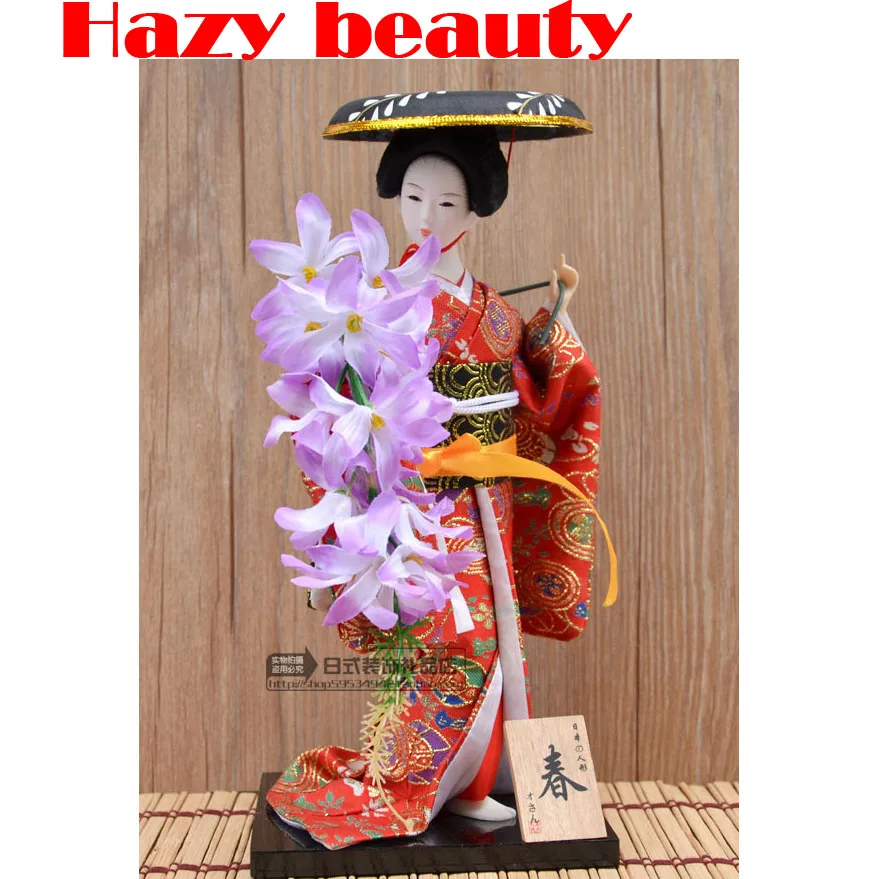 30 см японские гейши Куклы кимоно кукла рабочего украшения миниатюрные фигурки