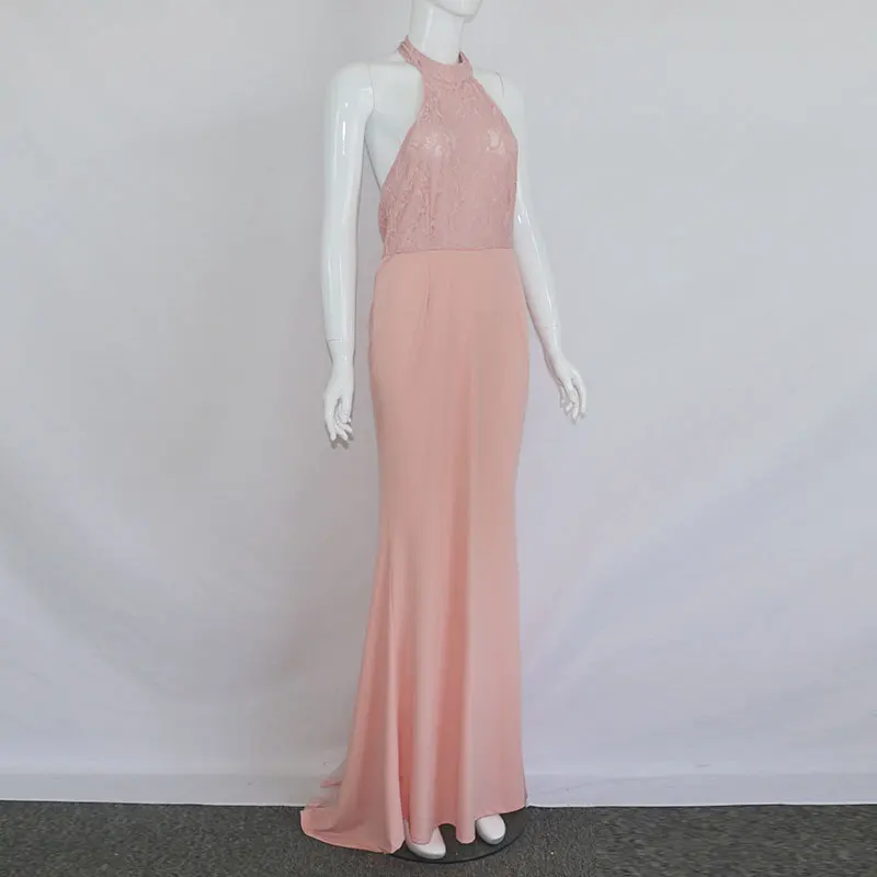 BKLD модные летние пикантные макси Vestidos Холтер с плеча спинки длинное платье халат