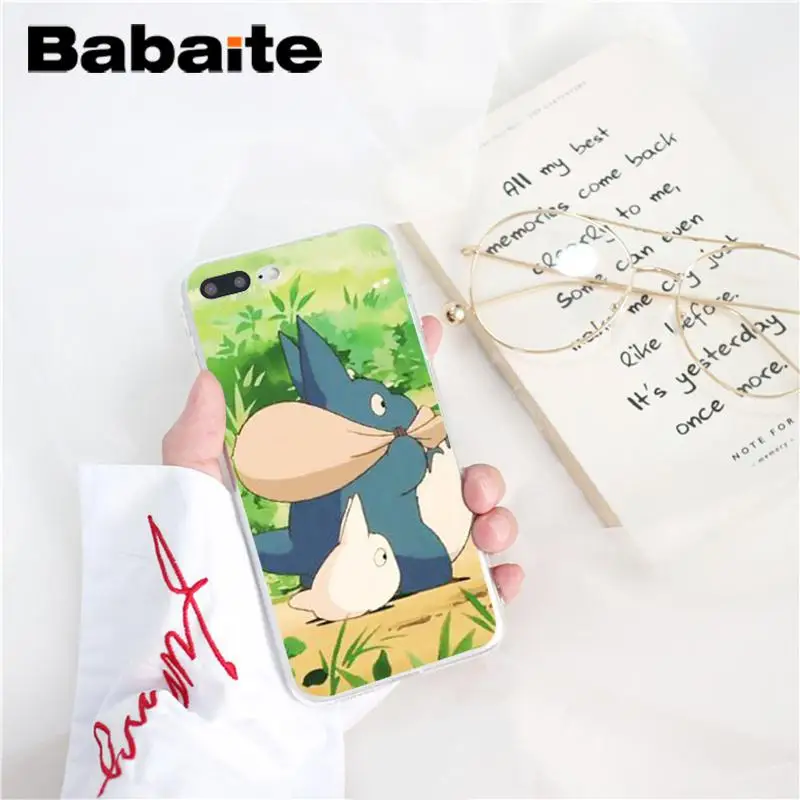 A14 Babaite Хаяо Миядзаки Тоторо DIY печать рисунок чехол для телефона для iPhone 6S 6plus 7plus 8 8Plus X Xs MAX 5 5S XR 10 - Цвет: A14