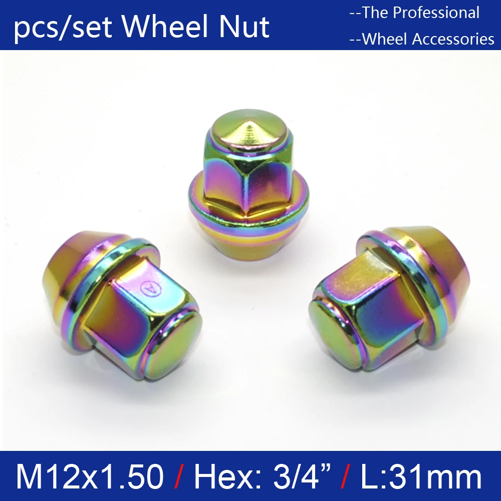 16 шт. Hex19mm M12 x 1 5 цветные гайки для колес открывания колеса FIESTA ford FOCUS Turnier KA MONDEO C-MAX