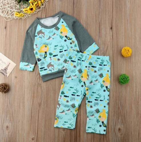 Комплект одежды для новорожденных мальчиков и девочек футболка Топы штаны с