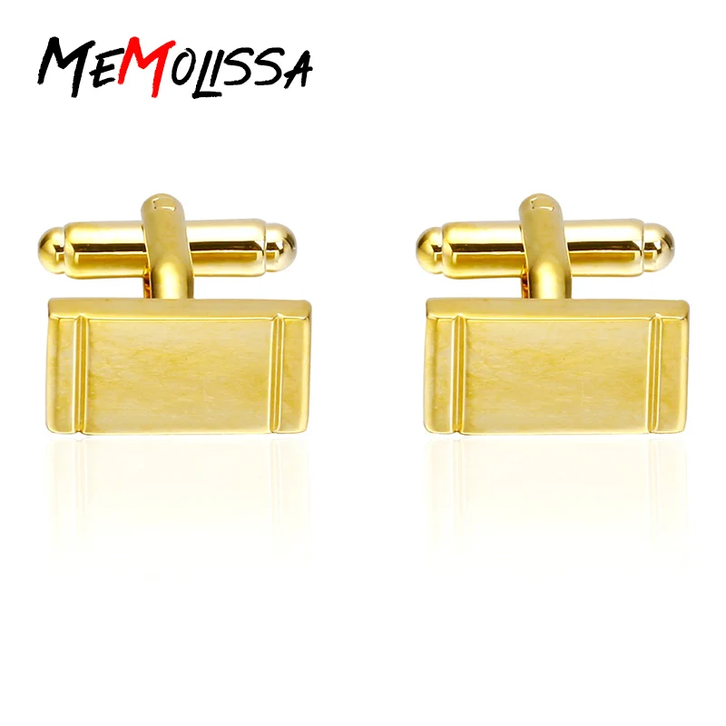 MeMolissa Luxury рубашка запонки для мужчин брендовые манжеты на пуговице Черный Ретро