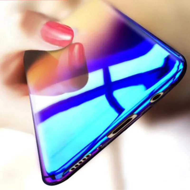 Градиент Цвет ТПУ мягкий чехол для мобильного телефона iPhone X 8 7 6 плюс Чехол