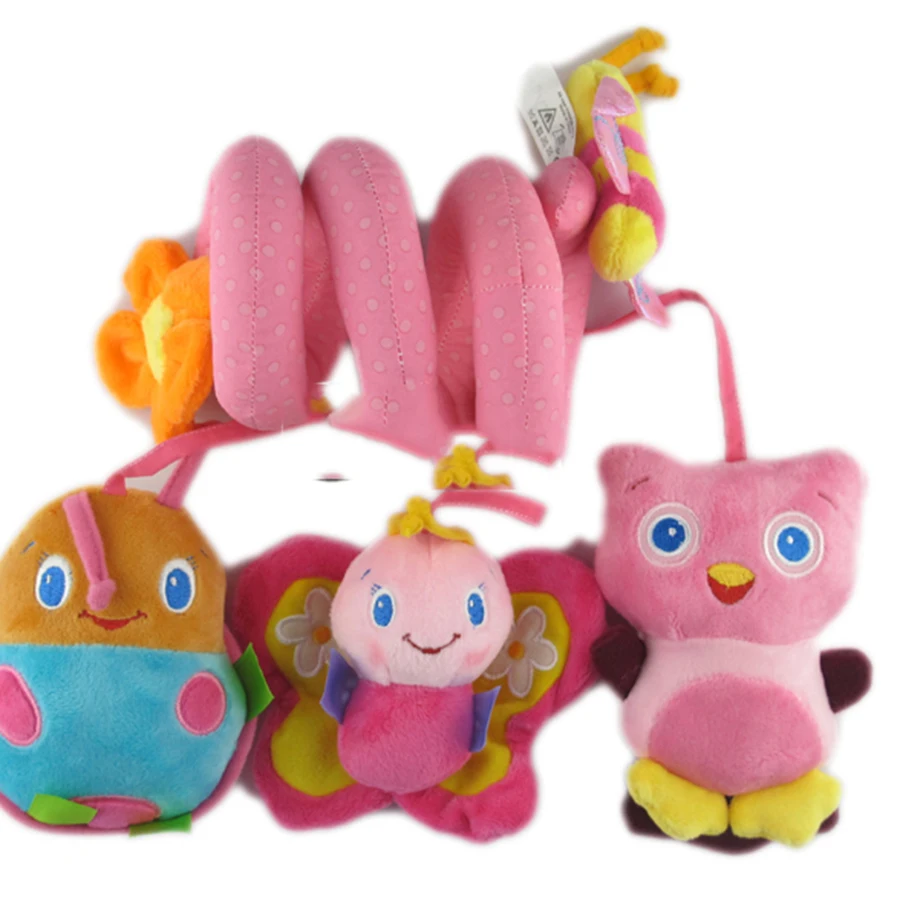 Baby toys погремушки игрушки животных 0-12 месяцев спирали игрушка на кровать колокол