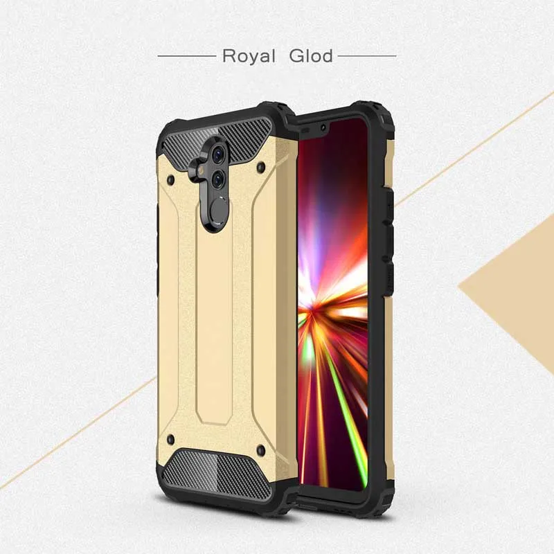 Gold Бронированный ударопрочный чехол для huawei P30 P20 Pro mate 20 Lite 20X2019 Гибридный PC TPU чехол для телефона Coque - Цвет: Gold