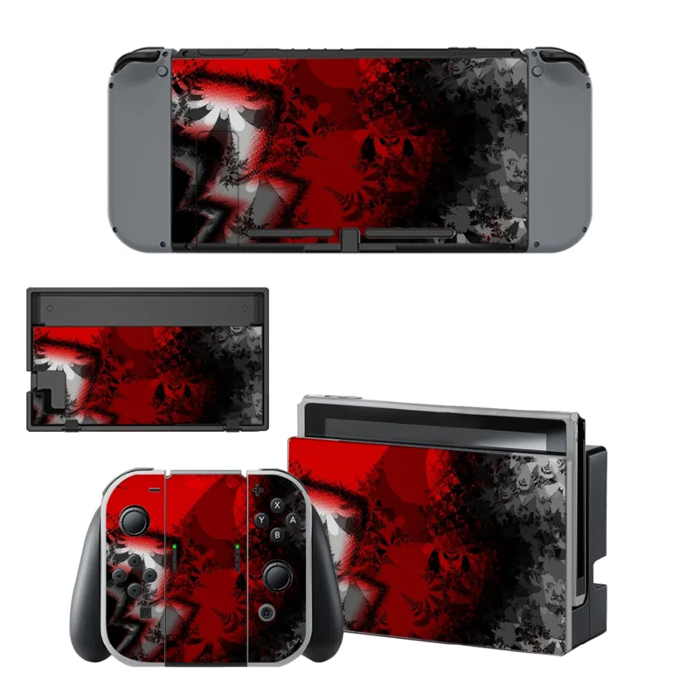 Виниловые наклейки для Nintendo Switch NS консоль + контроллер подставка держатель
