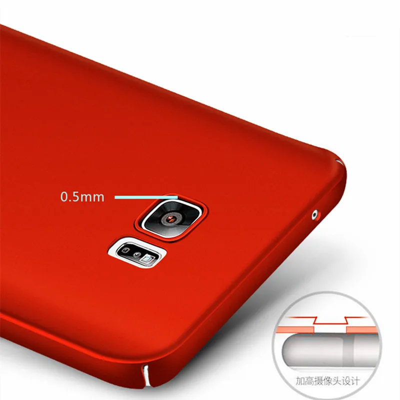 Для samsung Galaxy Note 5 Чехол Ультра-тонкий жесткий PC 360 Защитный корпус для samsung Note5 чехол для телефона для Galaxy Note 5