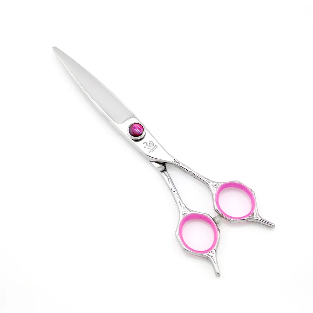Hair scissors 6 INCH Hairdressing Left hand and right handle Big purple screw engraving Lyrebird HIGH CLASS NEW | Красота и здоровье