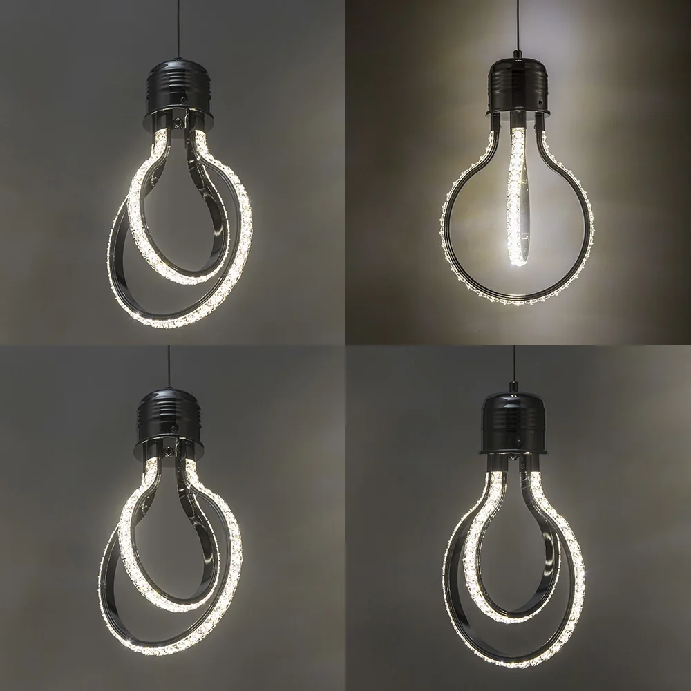 Креативный светодиодный хрустальный подвесной светильник Алмазная лампа