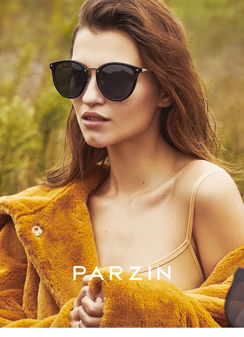 Женские поляризованные солнцезащитные очки PARZIN, Luxury Brand Retro женские высококачественные старинные цветное зеркальное покрытие пляж солнцезащитный козырек