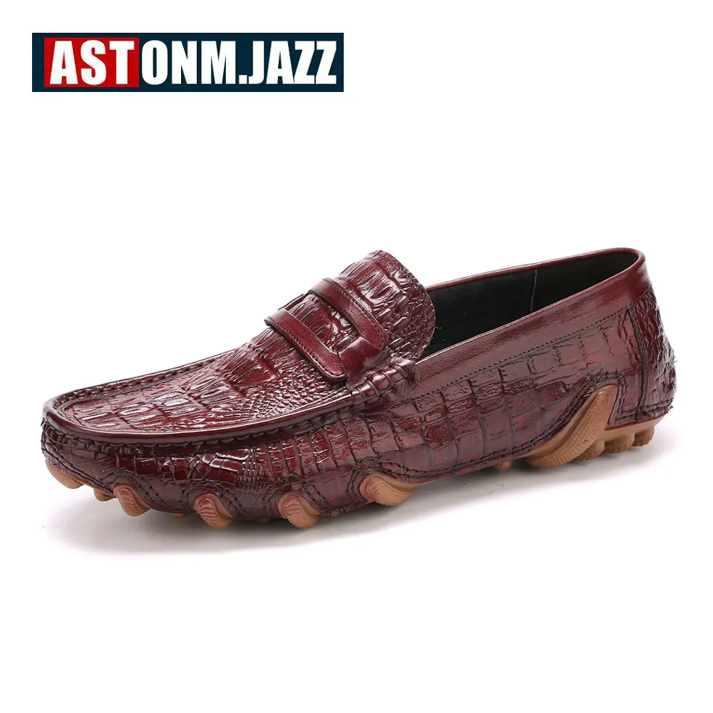 Брендовые новые мужские лоферы из кожи с натуральным лицевым покрытием без