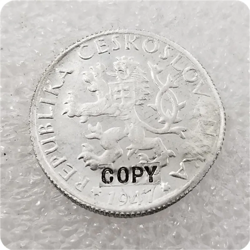 1947 г. Чехословакия копия алюминиевой монеты 1 коруна | Дом и сад