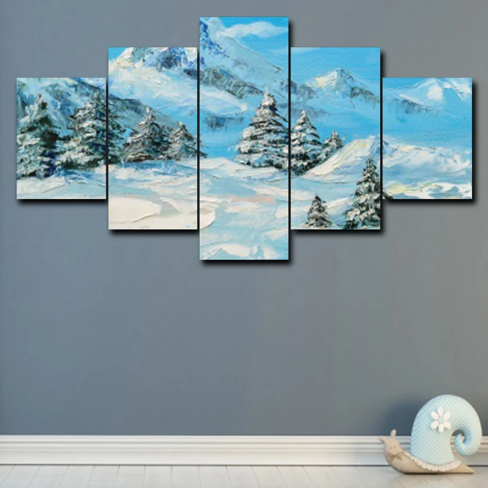 5 панельные декоративные настенные художественные Большие плакаты для гостиной