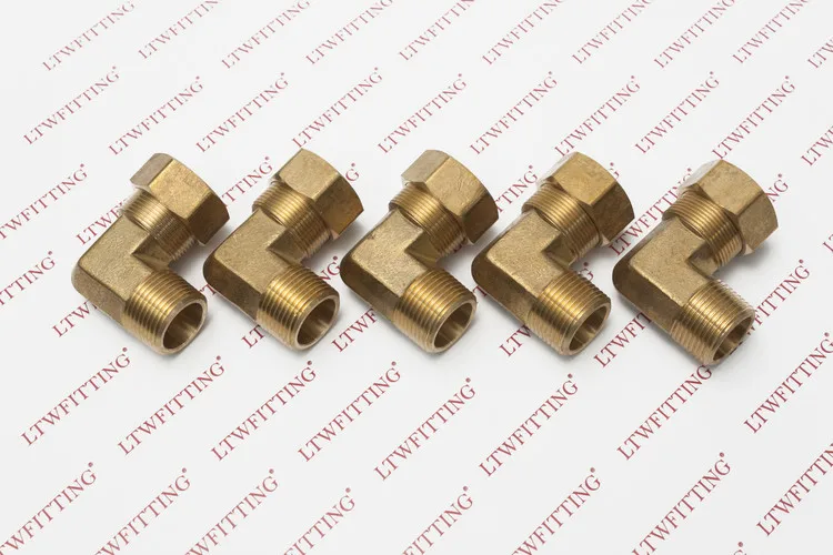 LTWFITTING 7/8 &quotOD x 3/4&quot Мужской NPT 90 Deg компрессионный локоть латунный Компрессионный