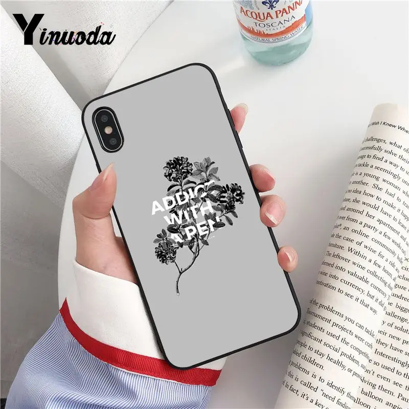 Yinuoda Цветочный стиль красный желтый клиент высокое качество чехол для телефона