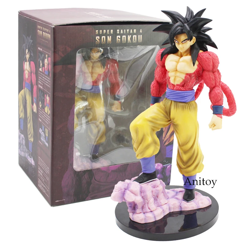 Dragon Ball Z Супер Саян 4 Сон Гоку ПВХ фигурка Коллекционная модель|Игровые фигурки и