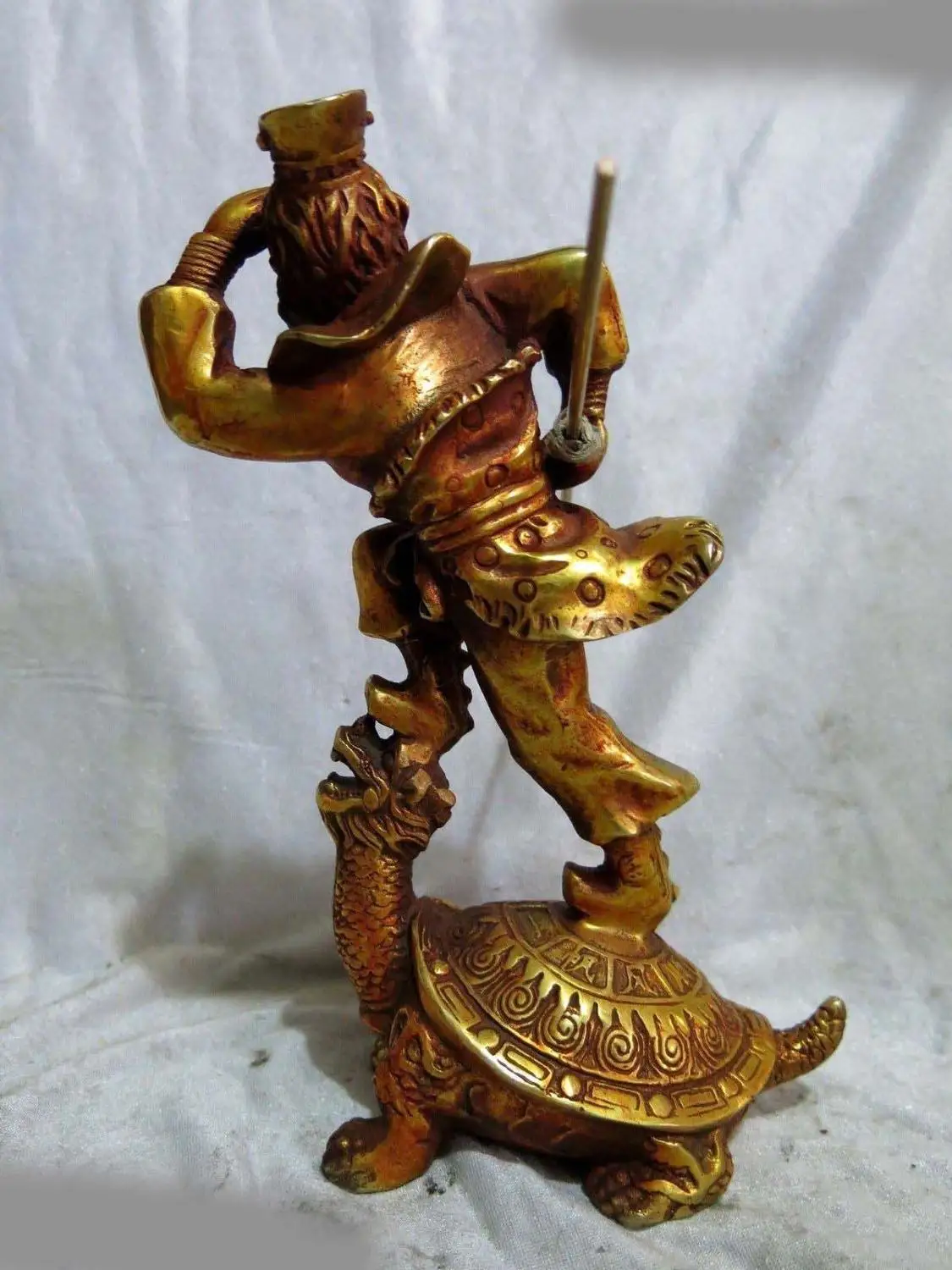 9 &quotвырезанная латунная фигурка из Китая красивая скульптура красивый король