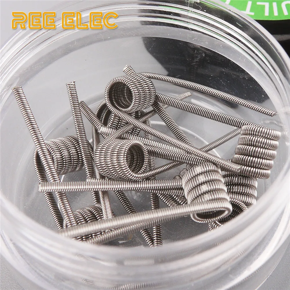 10 шт./кор. A1 Alien Clapton Flat Тигр плавленого Mix Twisted С HIVE с сопротивлением QUAD преднамотанные койлы для RDA распылитель Vape ручка DIY Аксессуары Катушка