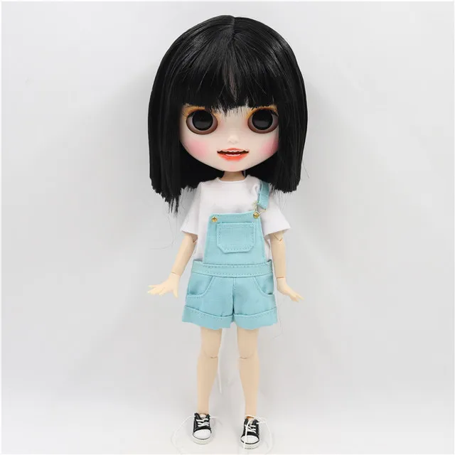 doll clothes shoes ICY factory blyth doll 1/6 bjd Заказная кукла для лица, белая кожа, новое матовое лицо с зубами 30 см - Цвет: doll clothes shoes
