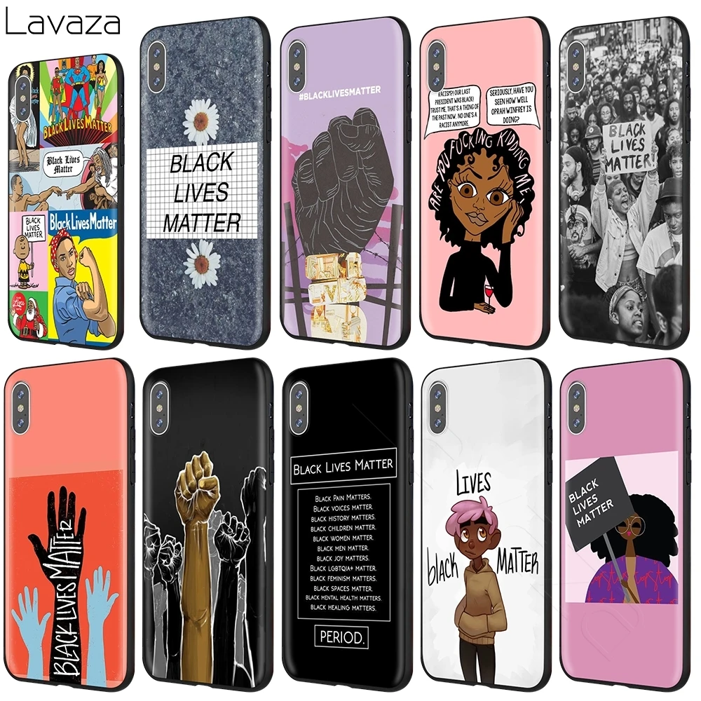 Чехол Lavaza Black Lives для iPhone 12 mini 11 Pro XS Max XR X 8 7 6 6S Plus 5 5s se|Бамперы| |
