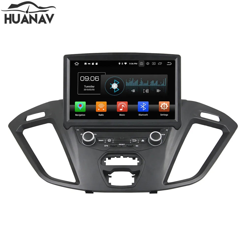 HUANVA Android 8 0 CD DVD плеер GPS навигация для Ford Transit Custom 2016 мультимедийный магнитофон