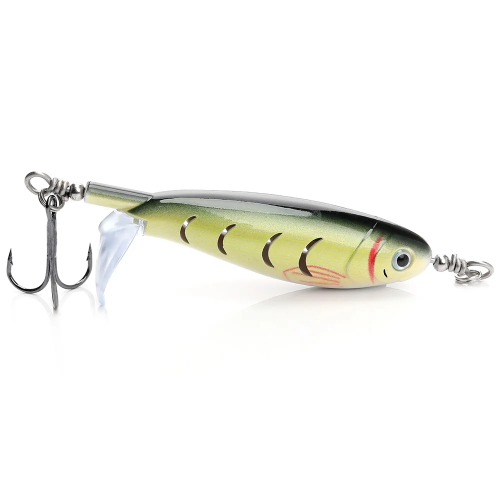 Color B VTAVTA рыболовные приманки гольян Whopper Plopper 7,5 см 8,29 г Topwater твердая приманка снасть с Вращающийся хвост воблеры для ловли щуки - Цвет: Color B