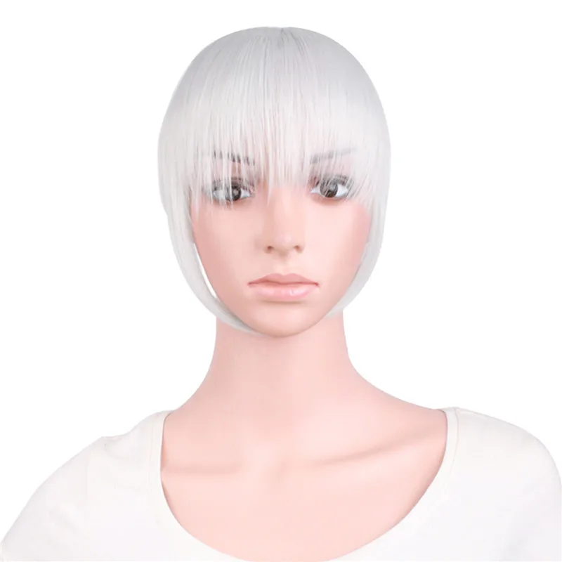 MapofBeauty, 7 дюймов, 8 дюймов, 9 дюймов, короткие, передние, прямые, аккуратные, на заколках, для наращивания волос, синтетические, натуральные, для наращивания волос