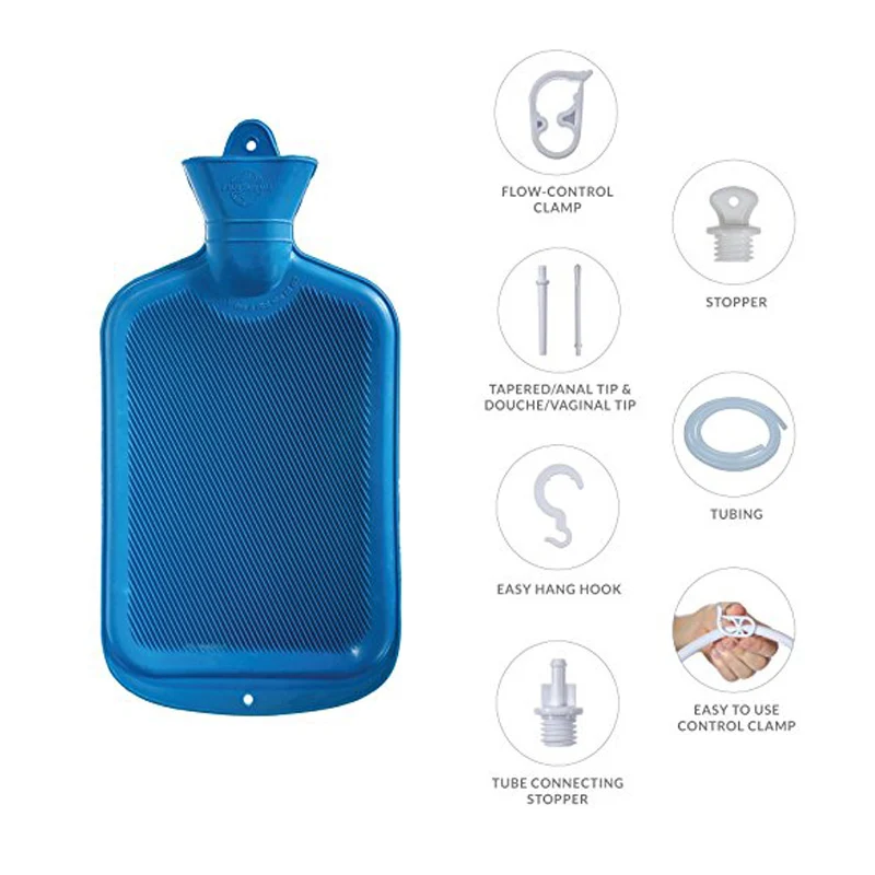 blue 1200 мл анальный душ клизма для клизм клизма анальный женщина вагина и анал клизма анальный очистки вагина клизма медицинские приборы анальный душ - Цвет: blue
