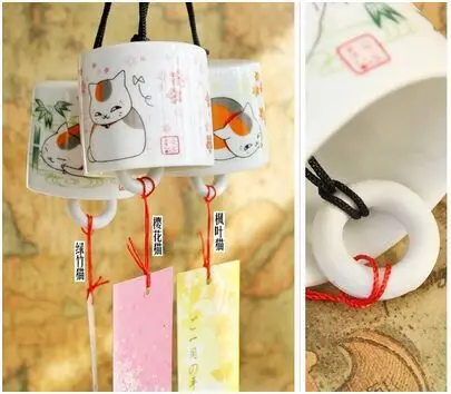 Японские креативные керамические колокольчики с котом колокольчики|chimes|chime bell |