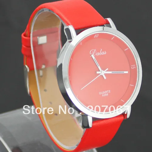 Free shipping 5pcs/Lot 5 Colors choose Womens Ladies Brand New Leatheroid Quartz Movement Wrist Watch Watches | Тематическая одежда