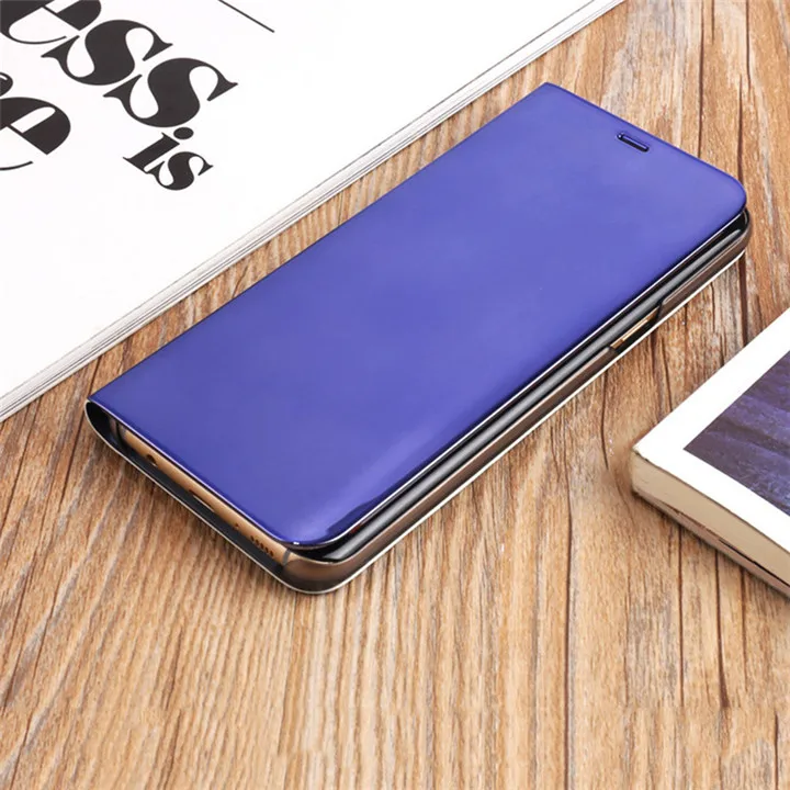 GOLP тонкая смарт-Крышка для samsung S8 S9 плюс Чехол с подставкой Чехол для samsung S6 S7 Edge Note 8 7 6 5 4 C8 C10 подставка чехол s - Цвет: for Purple Blue