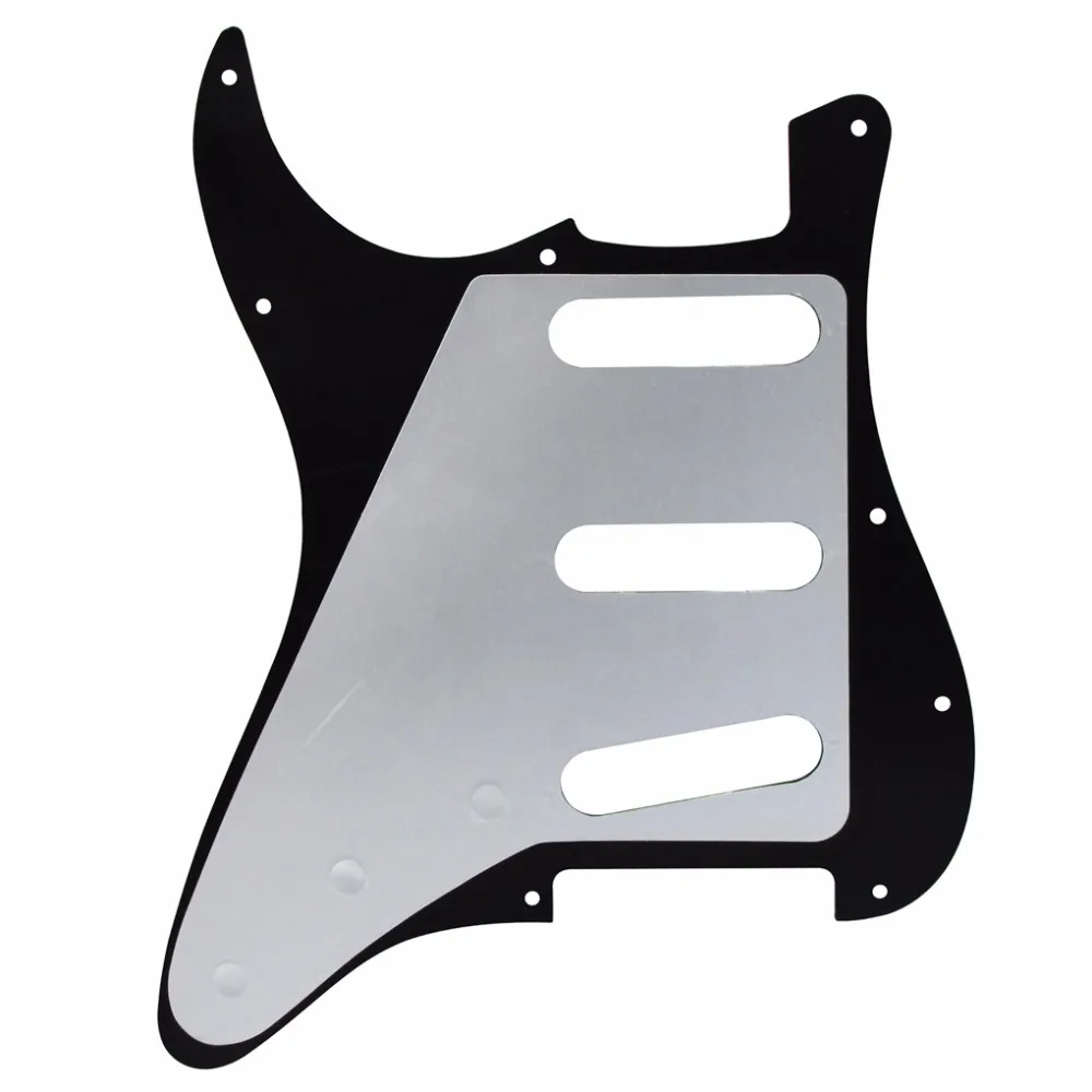 Набор наконечников для гитары FLEOR Black Pearl 11 отверстий SSS ST|pickup cover|guitar pickguardvolume knob |